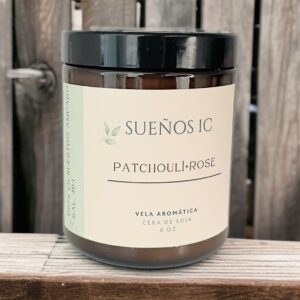 Vela Aromática Patchoulí + Rose